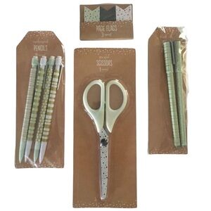 Christmas Stationery Set Page Flags Scissors Pencils Pens Planner Accessories